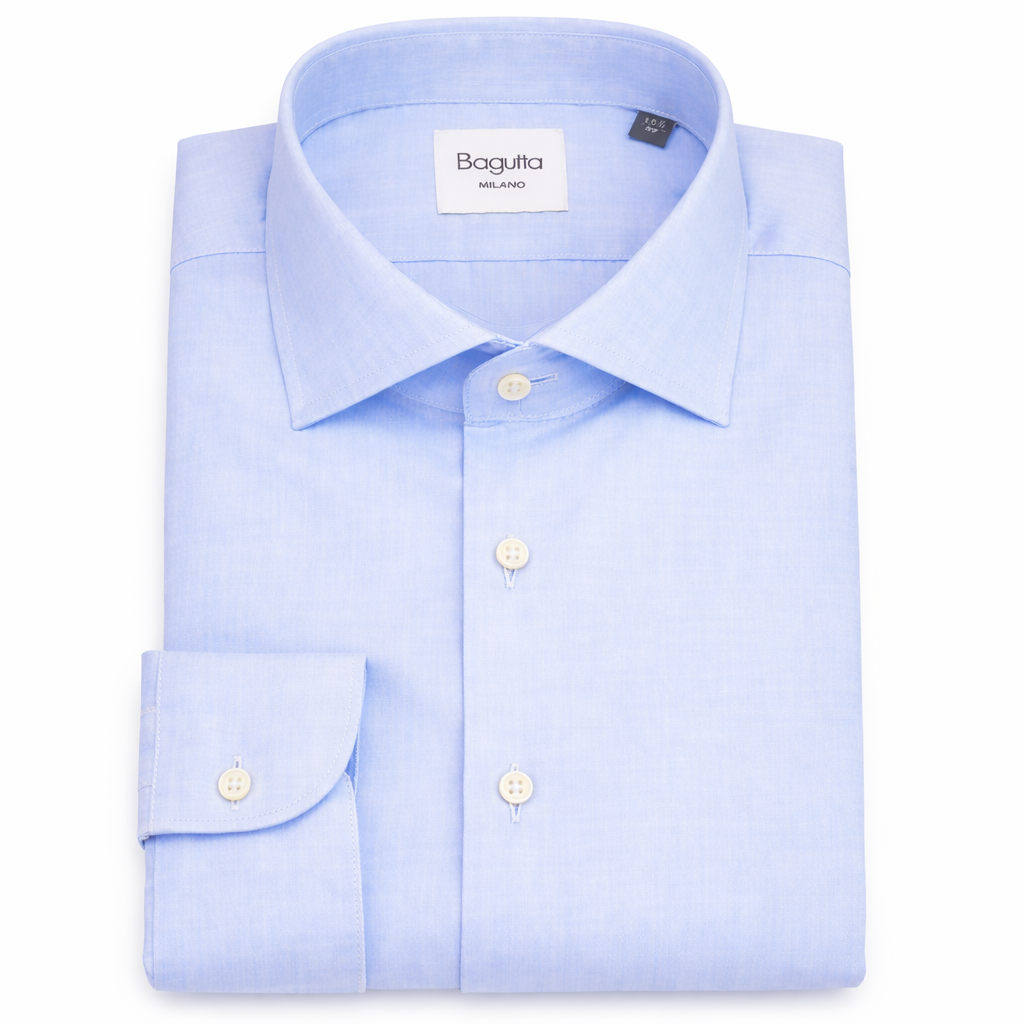 Chemise Walter bleu ciel en coton — Bagutta