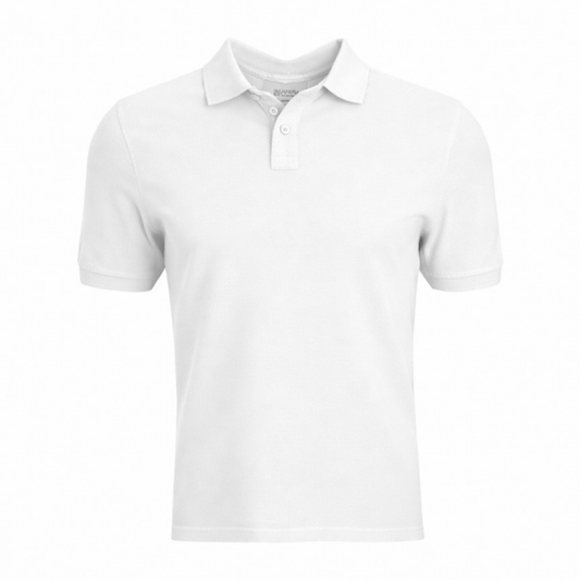 Polo piqué blanc — Alpha Studio