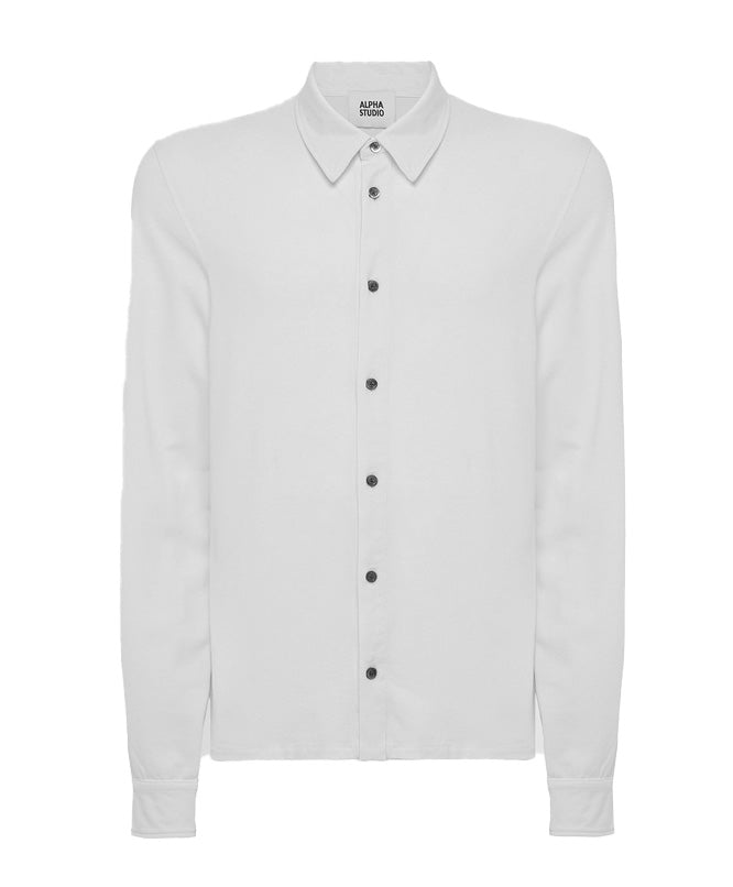 Chemise blanche à manches longues — Alpha Studio