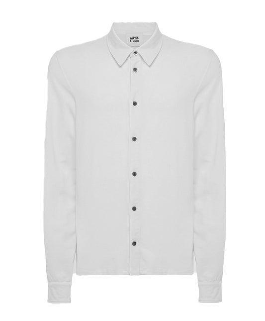 Chemise blanche à manches longues — Alpha Studio