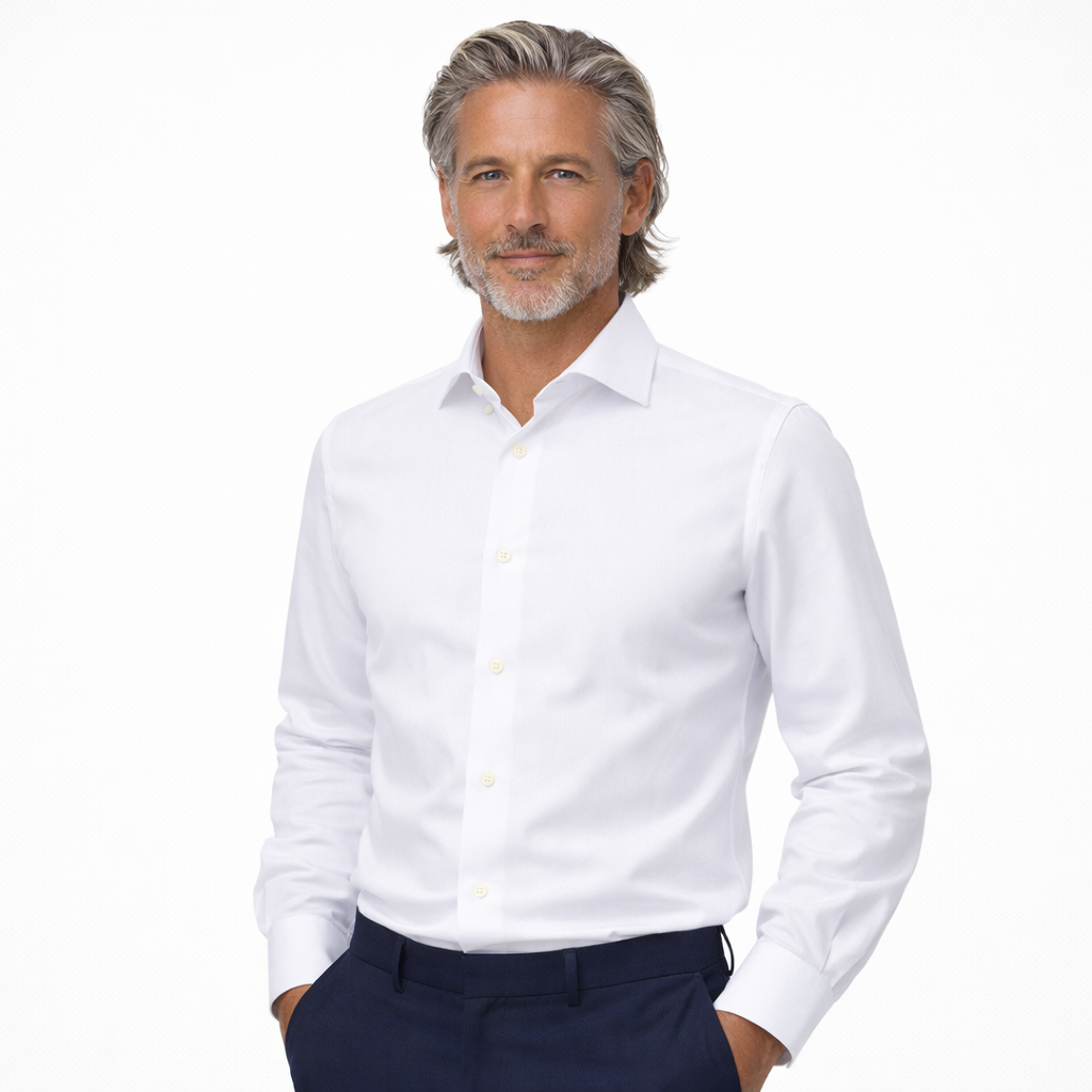 Chemise Walter blanche en coton Oxford — Bagutta