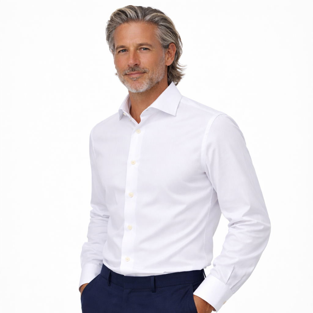 Chemise Walter blanche en coton Oxford — Bagutta